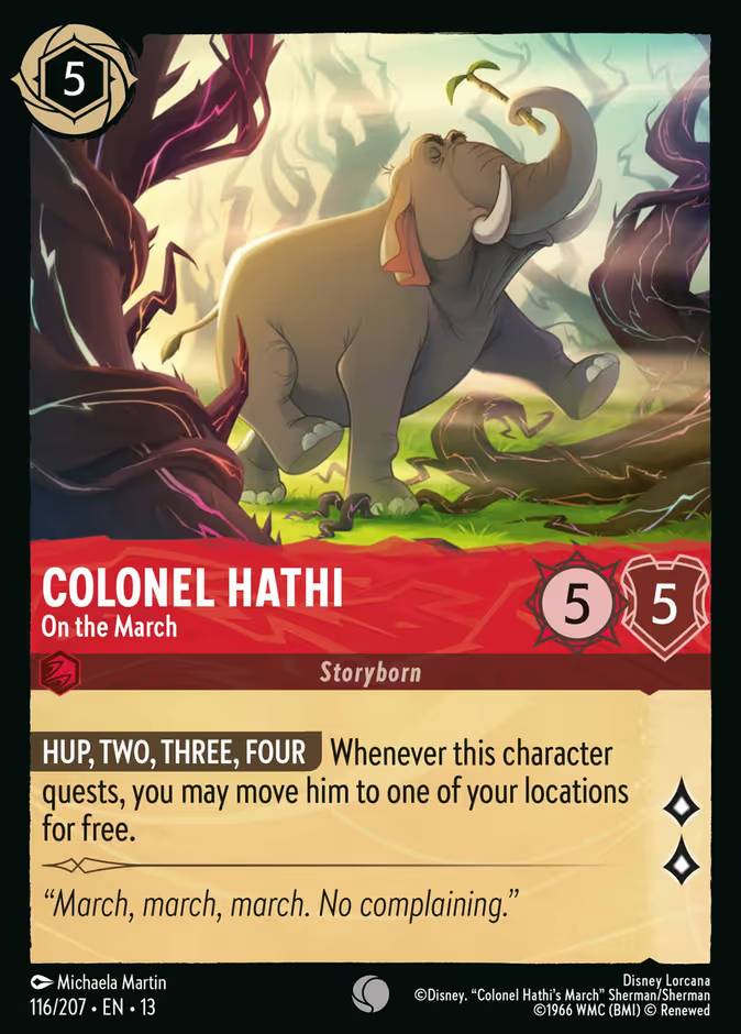 Colonel Hathi - On the March - Attack of the Vine 116/207