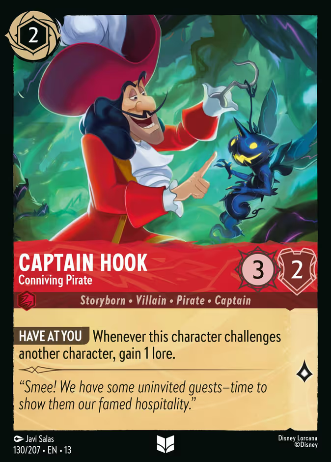 Captain Hook - Conniving Pirate - Attack of the Vine 130/207