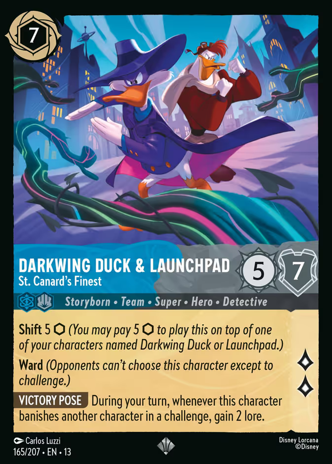 Darkwing Duck & Launchpad - St. Canard's Finest - Attack of the Vine 165/207