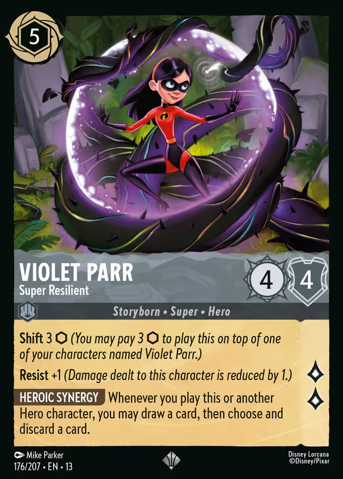 Violet Parr - Super Resilient - Attack of the Vine 176/207