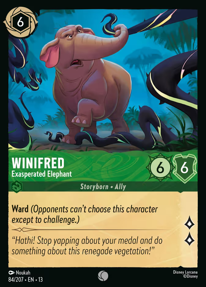 Winifred - Exasperated Elephant - Attack of the Vine 84/207