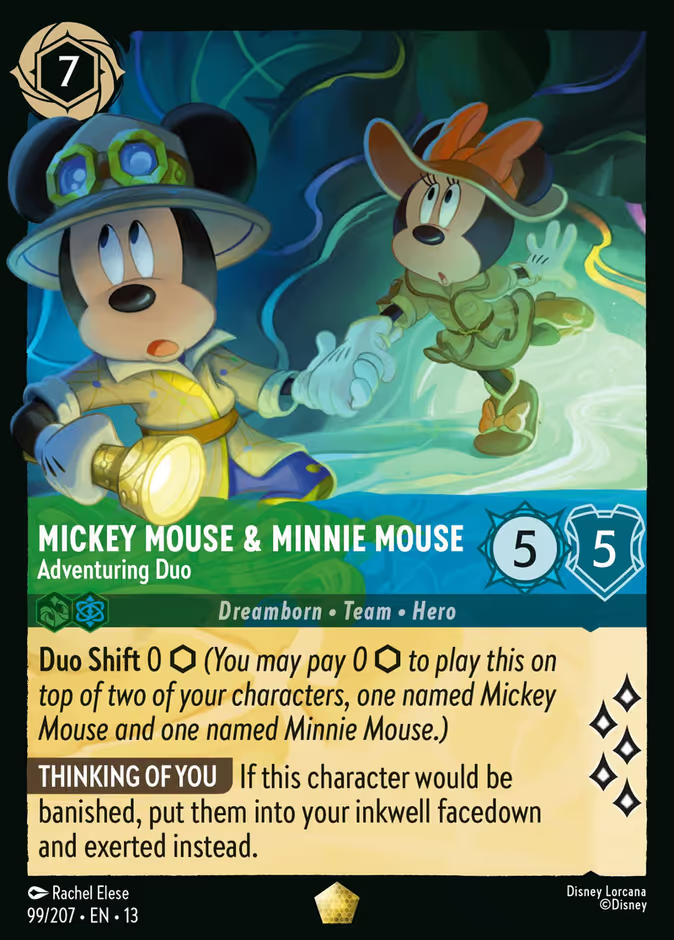 Mickey Mouse & Minnie Mouse - Adventuring Duo - Attack of the Vine 99/207