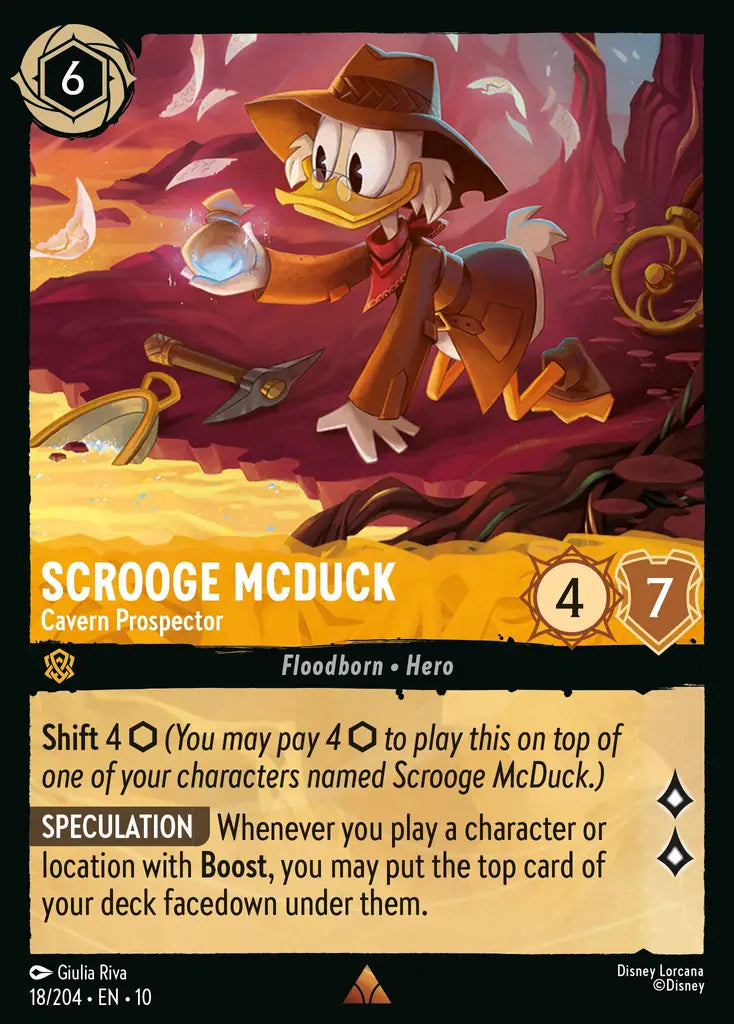 Scrooge McDuck - Cavern Prospector 18/204 (Whispers In The Well)