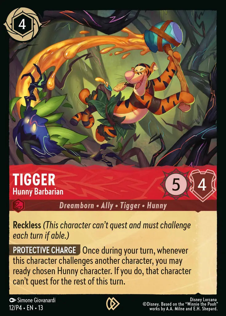 Tigger - Hunny Barbarian - 12/P4 - Promo (Attack of the Vine)