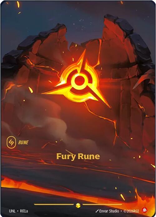 Fury Rune - UNL-R01A Alternate Art