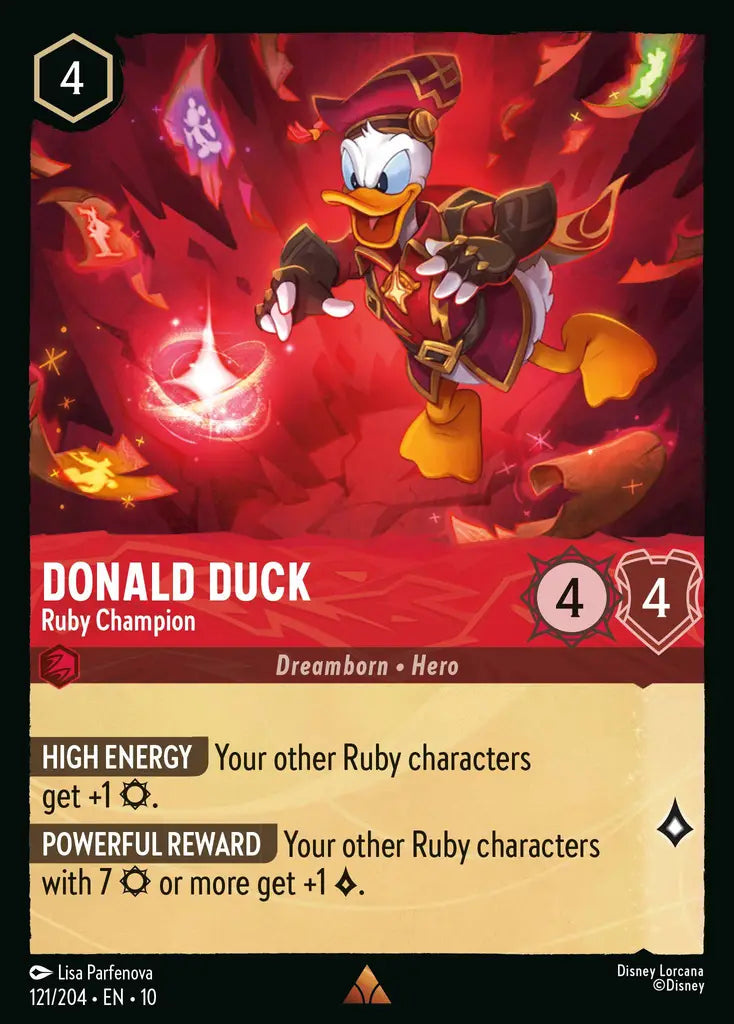 Donald Duck - Ruby Champion 121/204 (Whispers In The Well)
