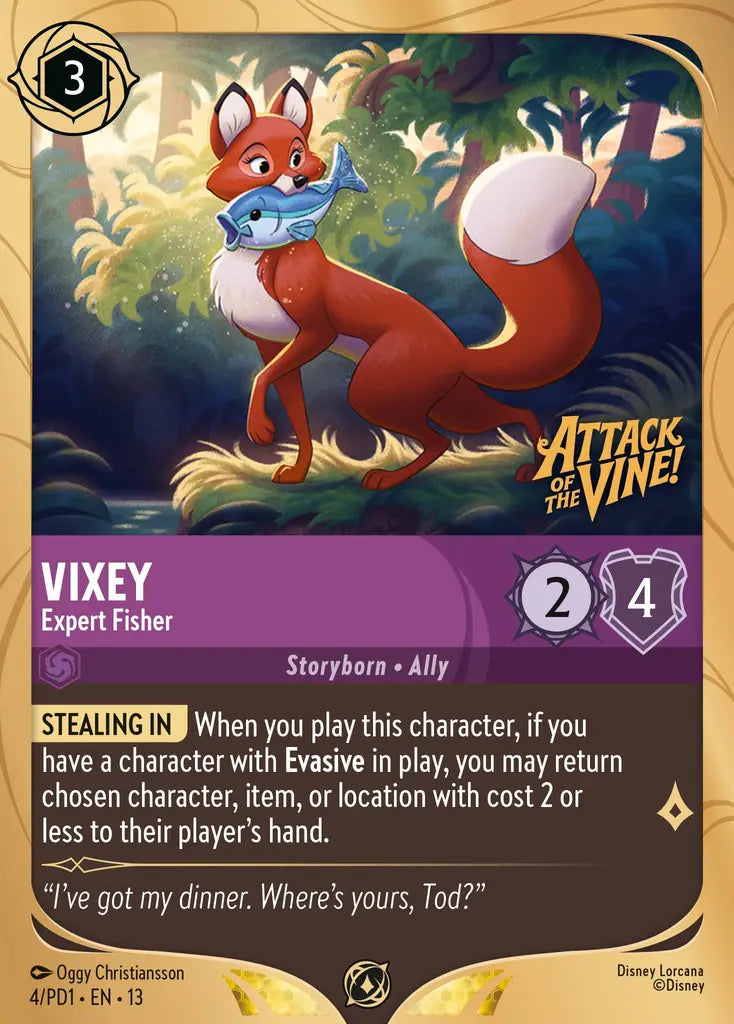 Vixey - Expert Fisher - 4/PD1 - Promo (Attack of the Vine)