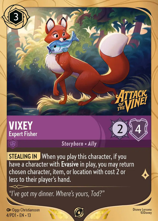 Vixey - Expert Fisher - 4/PD1 - Promo (Attack of the Vine)