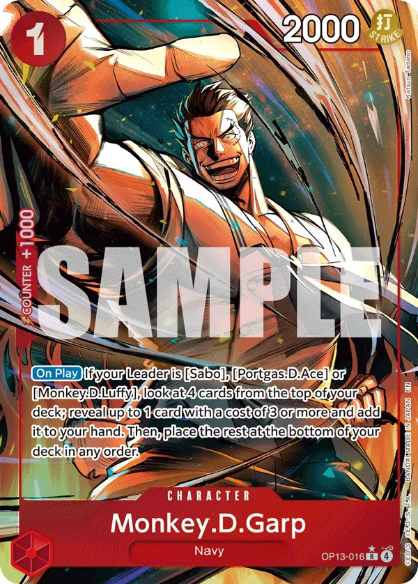 Monkey.D.Garp - OP13-016-P1