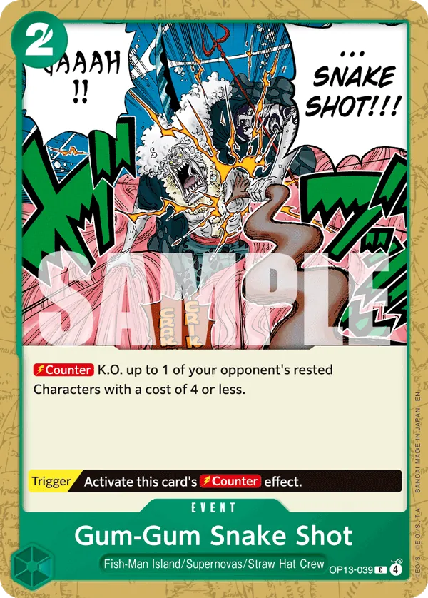 Gum-Gum Snake Shot - OP13-039