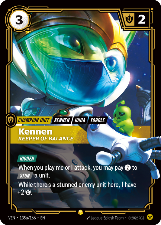 Kennen - Keeper of Balance - VEN-135A - Showcase (Riftbound: Vendetta) - Foil