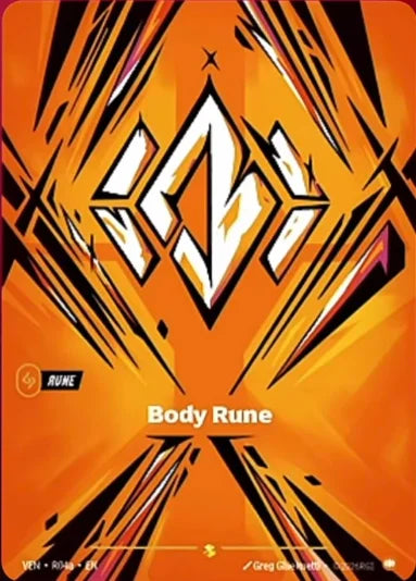 Body Rune - VEN-R04A - Showcase (Riftbound: Vendetta) - Foil