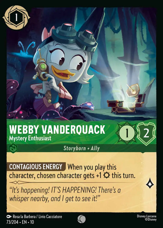 Webby Vanderquack - Mystery Enthusiast 73/204 (Whispers In The Well)