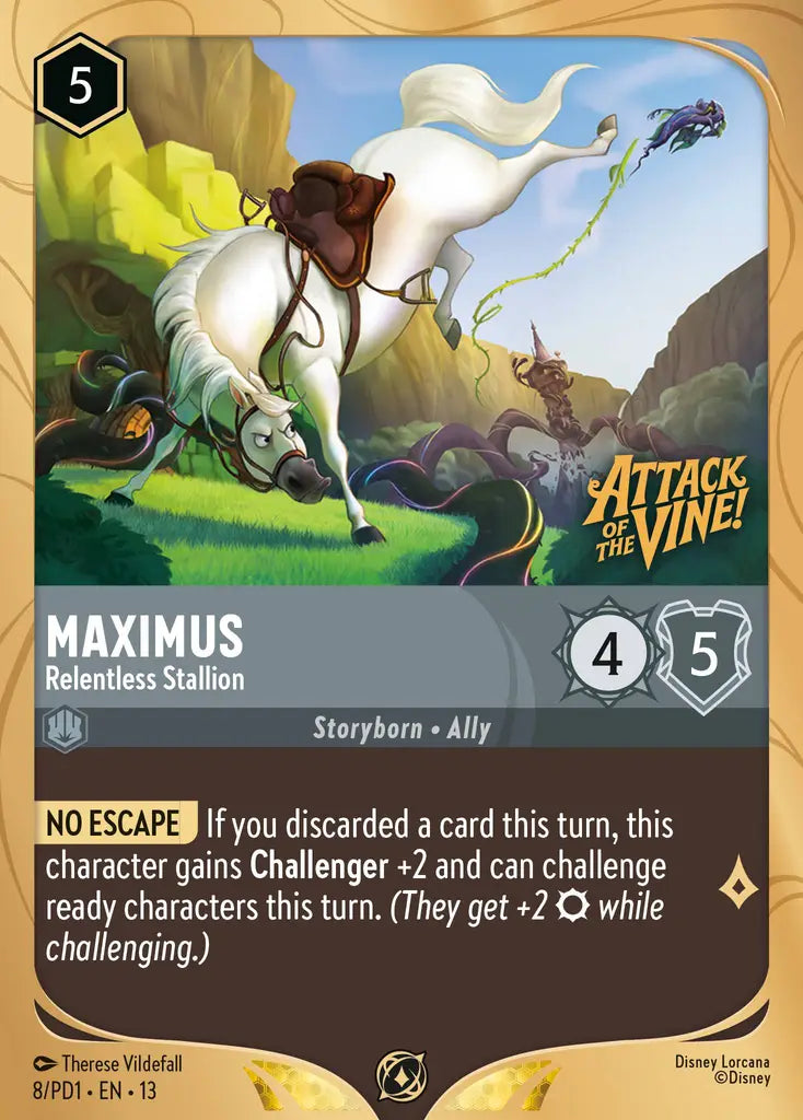 Maximus - Relentless Stallion - 8/PD1 - Promo (Attack of the Vine)