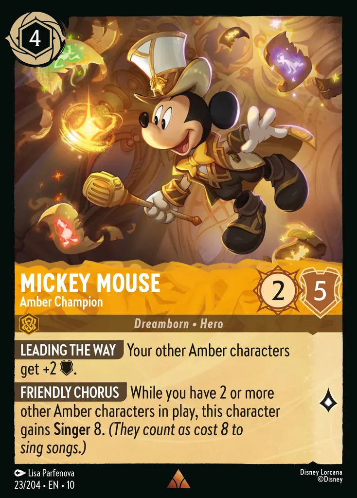 Mickey Mouse - Amber Champion 23/204 (Whispers In The Well)