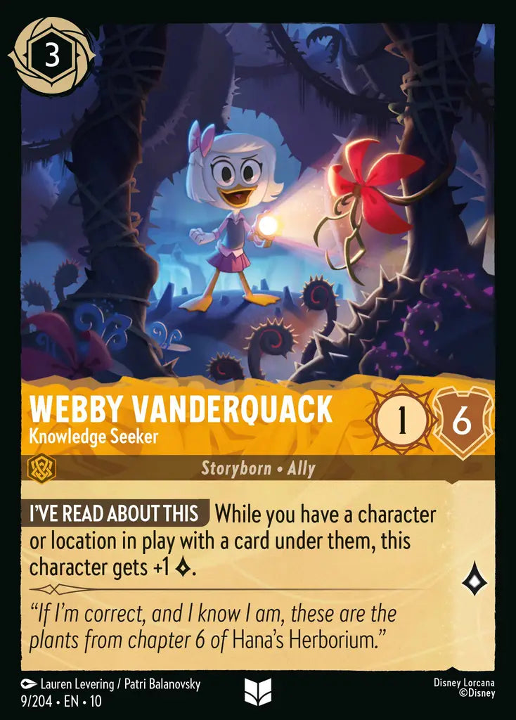 Webby Vanderquack - Knowledge Seeker 9/204 (Whispers In The Well)