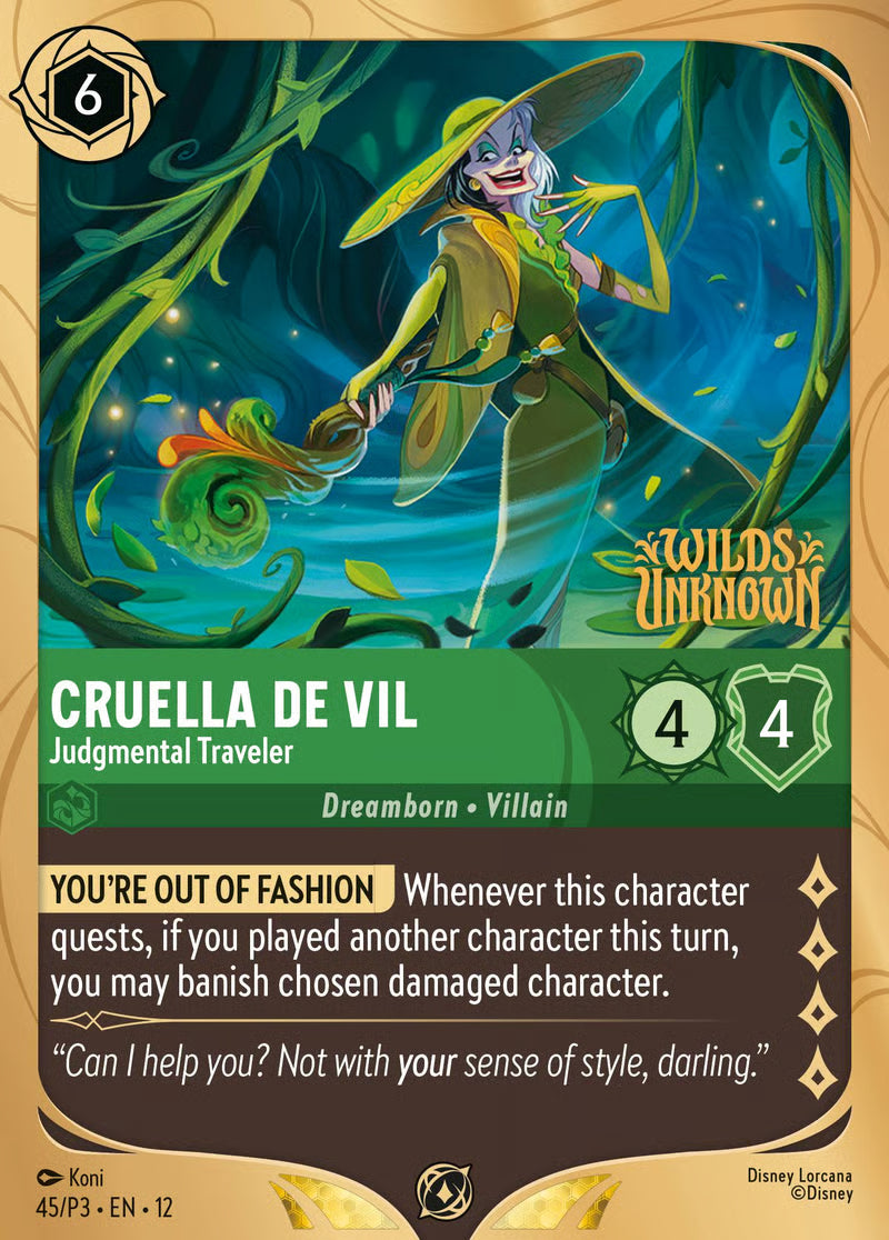 Cruella De Vil - Judgmental Traveler - Wilds Unknown 45/P3