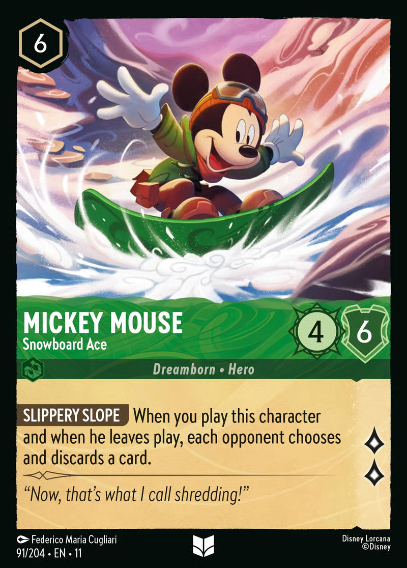 Mickey Mouse - Snowboard Ace - Winterspell 91/204