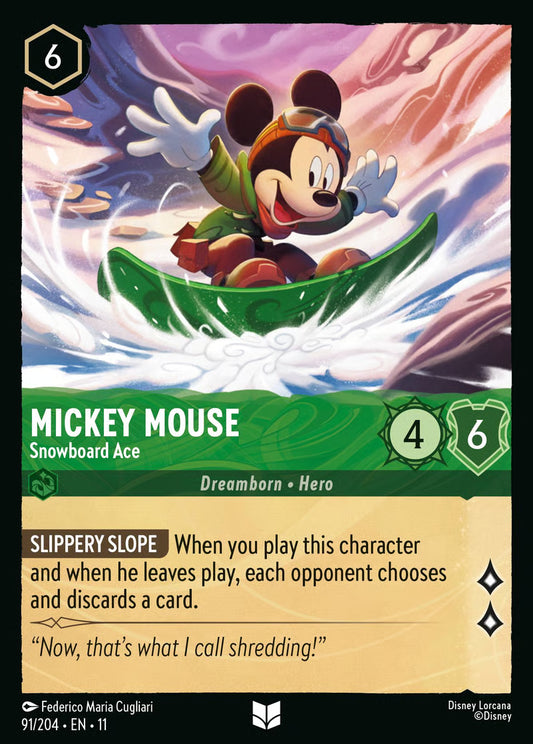 Mickey Mouse - Snowboard Ace - Winterspell 91/204