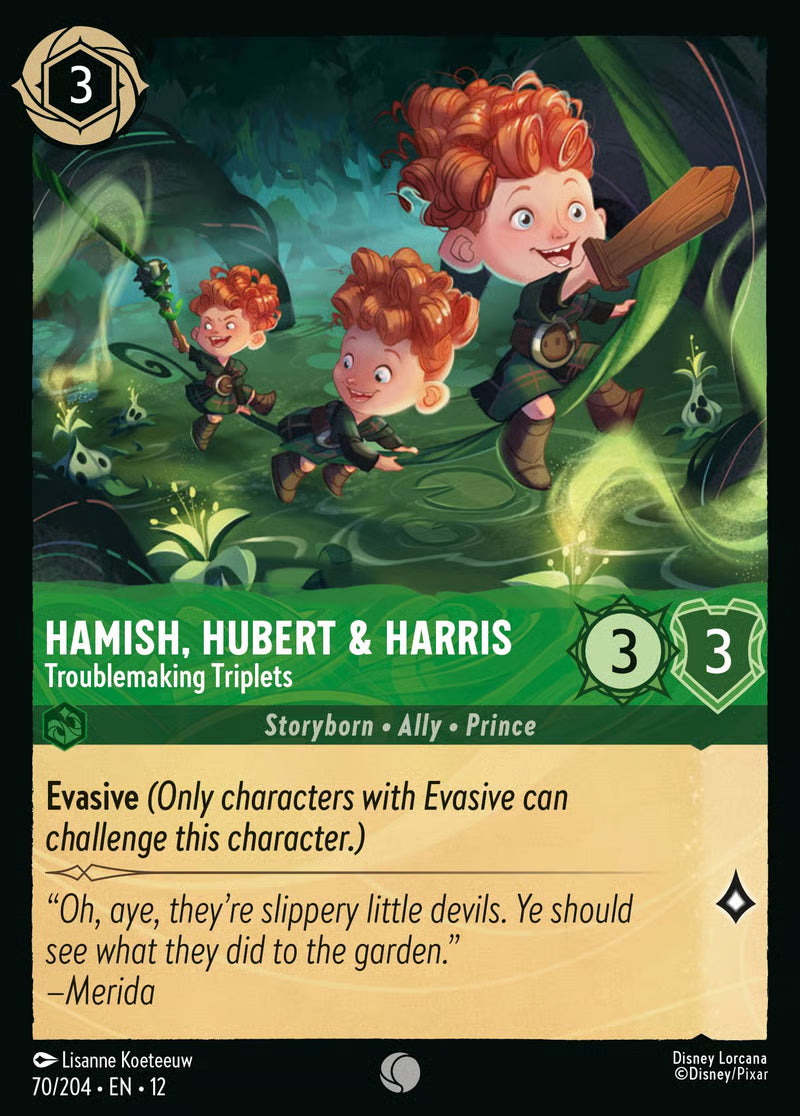 Hamish, Hubert & Harris - Troublemaking Triplets - Wilds Unknown 70/204