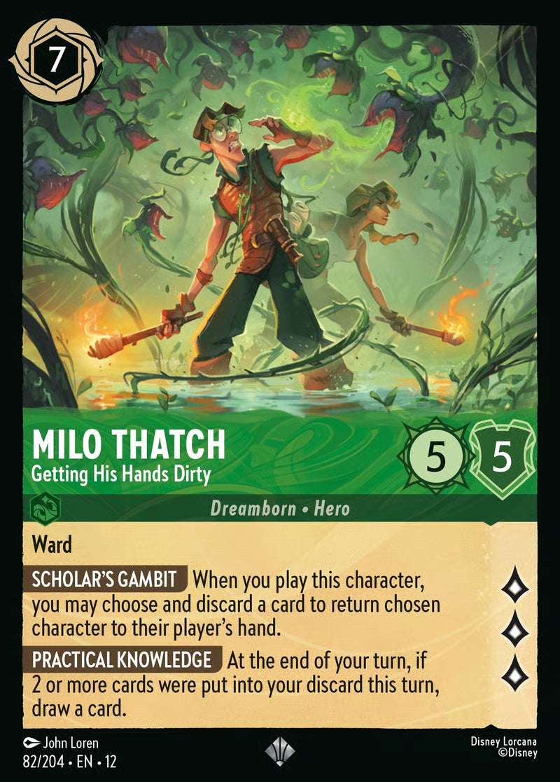 Milo Thatch - Getting His Hands Dirty - Wilds Unknown 82/204