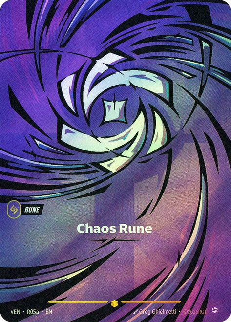 Chaos Rune - VEN-R05A - Showcase (Riftbound: Vendetta) - Foil