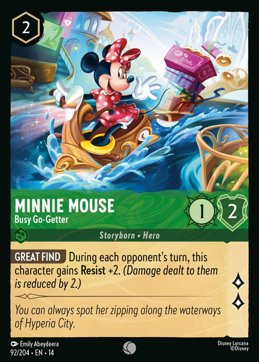 Minnie Mouse - Busy Go-Getter - 92/204 - Common (Hyperia City)