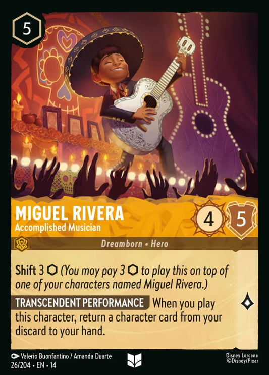 Miguel Rivera - Accomplished Musician - 26/204 - Uncommon (Hyperia City)