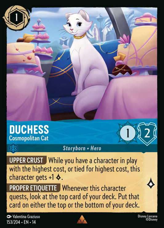 Duchess - Cosmopolitan Cat - 153/204 - Rare (Hyperia City)
