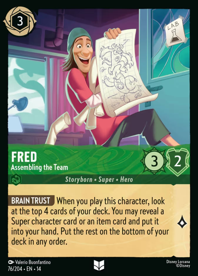 Fred - Assembling the Team - 76/204 - Uncommon (Hyperia City)