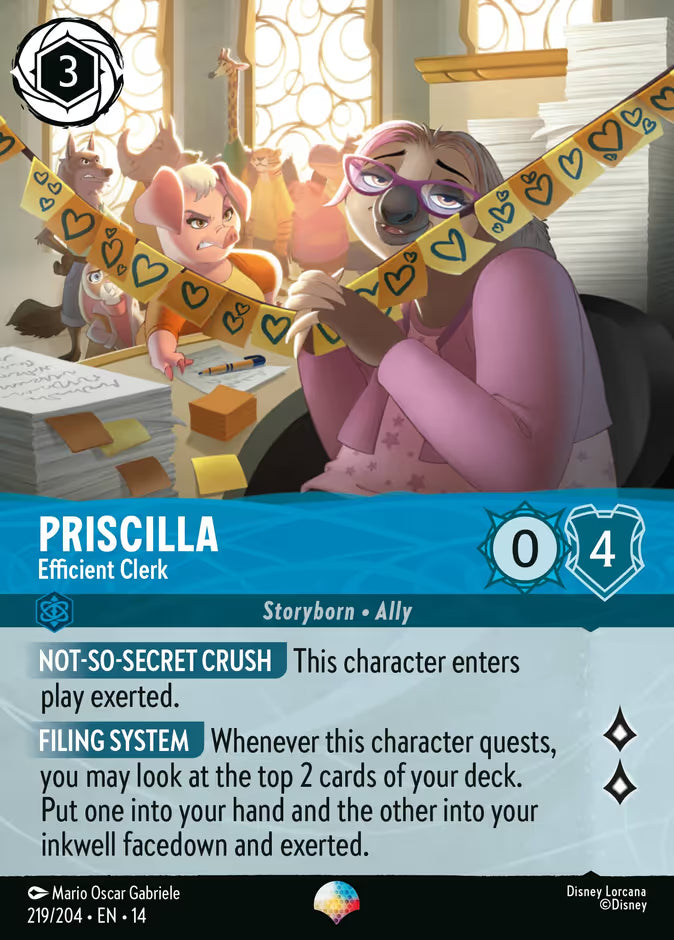 Priscilla - Efficient Clerk - 219 - Epic Foil (Hyperia City)