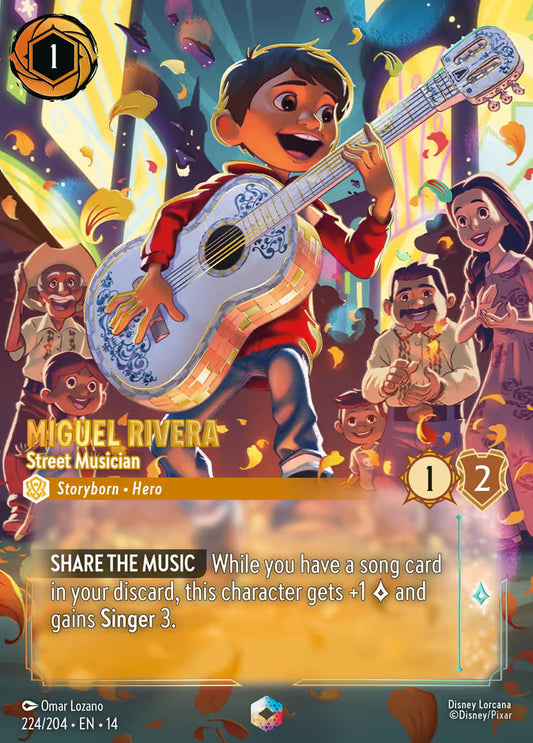 Miguel Rivera - Street Musician - 224 - Enchanted Foil (Hyperia City)