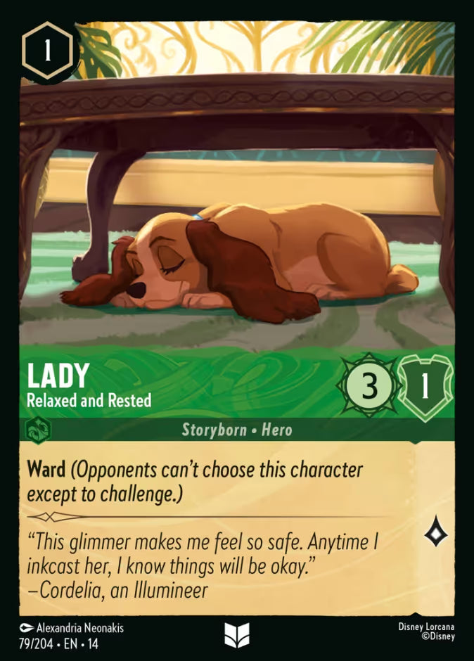Lady - Relaxed and Rested - 79/204 - Uncommon (Hyperia City)