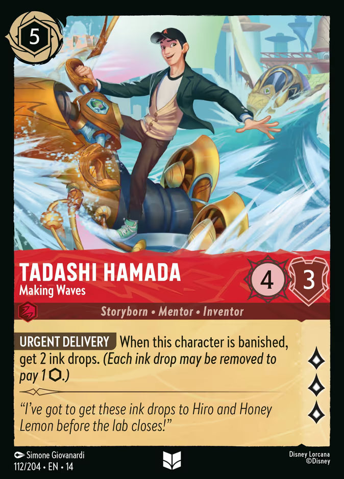 Tadashi Hamada - Making Waves - 112/204 - Uncommon (Hyperia City)