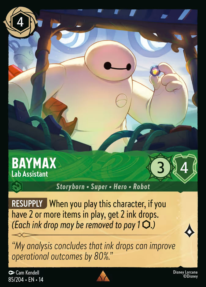 Baymax - Lab Assistant - 85/204 - Rare (Hyperia City)