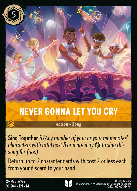 Never Gonna Let You Cry - 30/204 - Uncommon (Hyperia City)