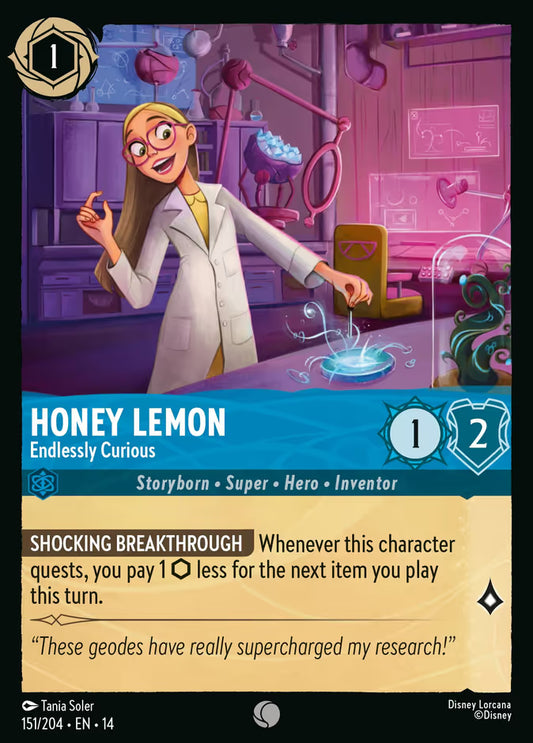 Honey Lemon - Endlessly Curious - 151/204 - Common (Hyperia City)