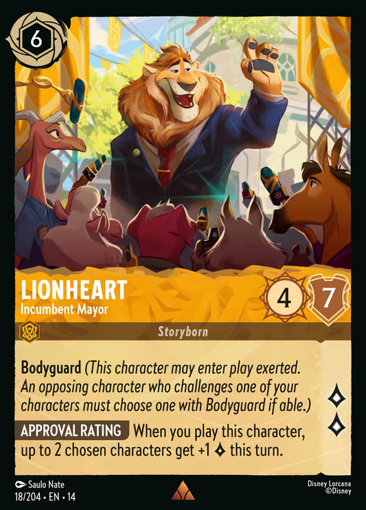 Lionheart - Incumbent Mayor - 18/204 - Rare (Hyperia City)
