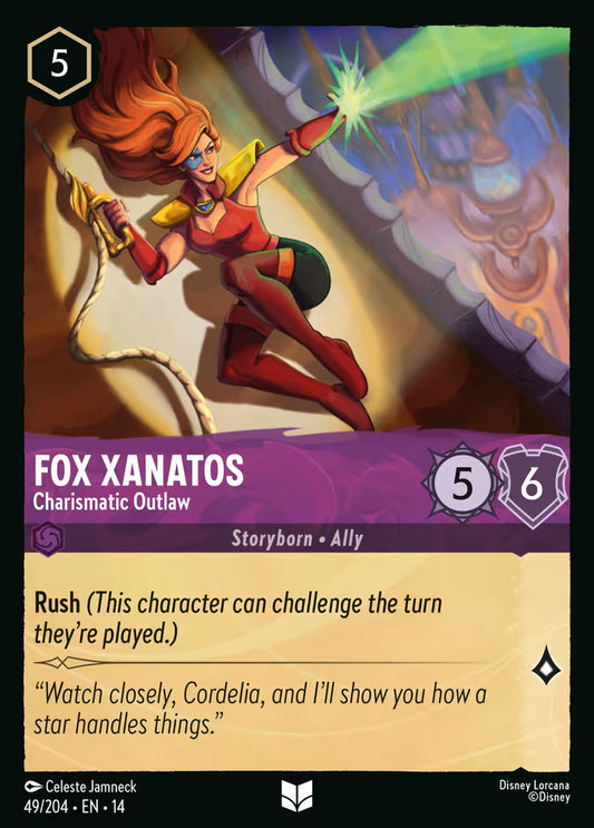 Fox Xanatos - Charismatic Outlaw - 49/204 - Uncommon (Hyperia City)