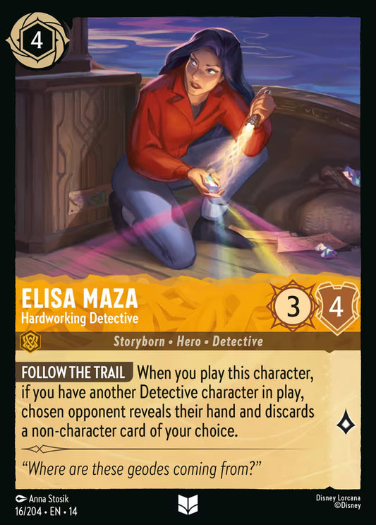 Elisa Maza - Hardworking Detective - 16/204 - Uncommon (Hyperia City)