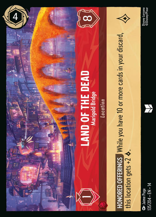 Land of the Dead - Marigold Bridge - 135/204 - Uncommon (Hyperia City)