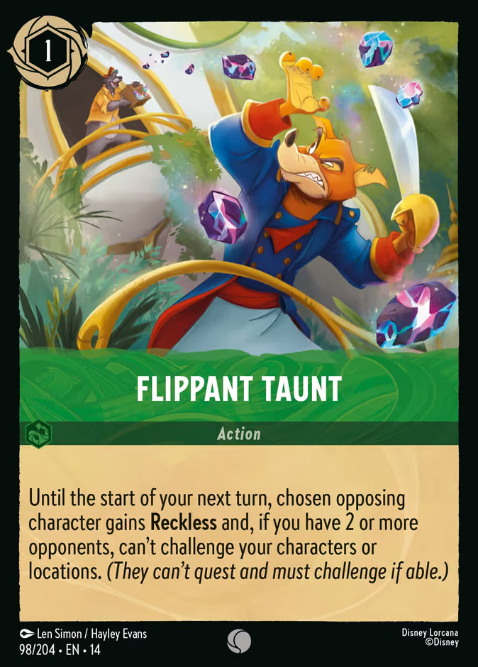 Flippant Taunt - 98/204 - Common (Hyperia City)