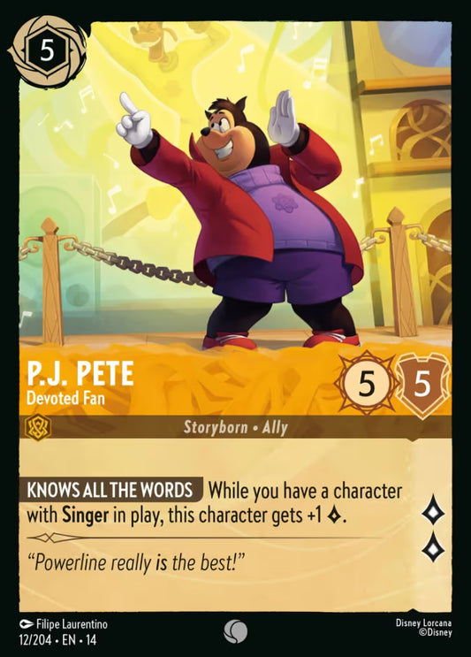 P.J. Pete - Devoted Fan - 12/204 - Common (Hyperia City)