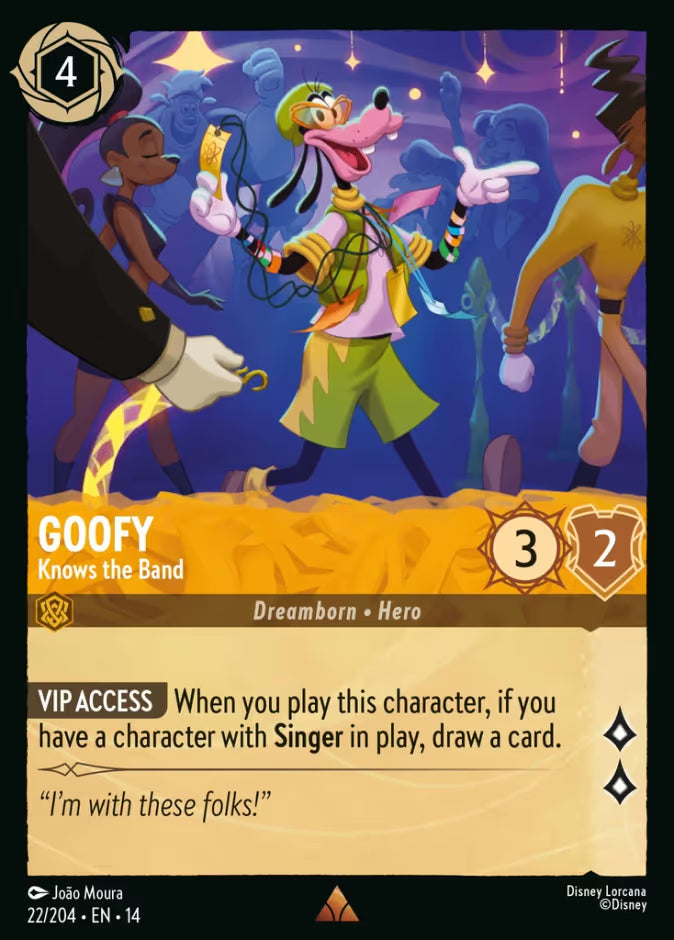 Goofy - Knows the Band - 22/204 - Rare (Hyperia City)