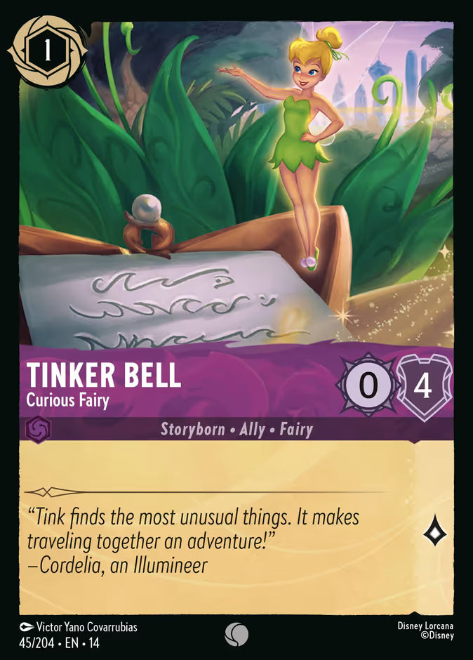 Tinker Bell - Curious Fairy - 45/204 - Common (Hyperia City)
