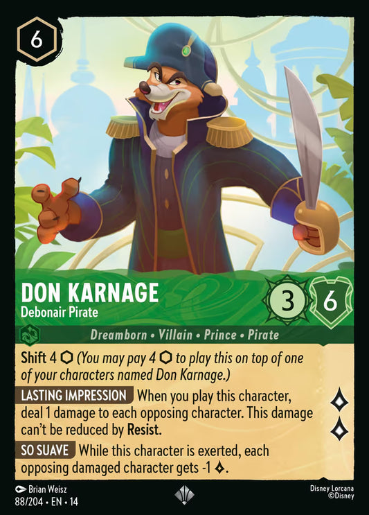 Don Karnage - Debonair Pirate - 88/204 - Super Rare (Hyperia City)