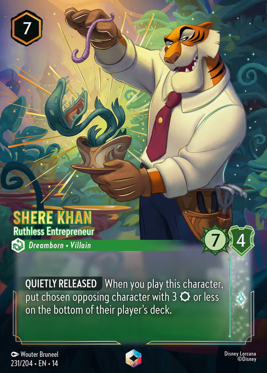 Shere Khan - Ruthless Entrepreneur - 231 - Enchanted Foil (Hyperia City)