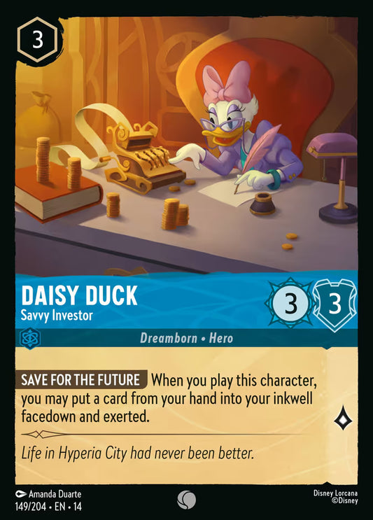 Daisy Duck - Savvy Investor - 149/204 - Common (Hyperia City)