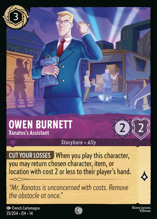 Owen Burnett - Xanatos's Assistant - 35/204 - Common (Hyperia City)