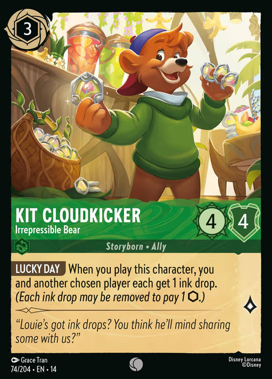 Kit Cloudkicker - Irrepressible Bear - 74/204 - Common (Hyperia City)